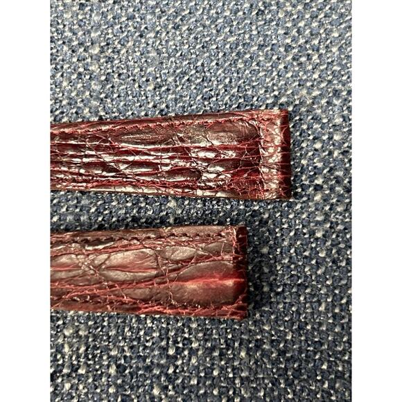 Raymond Weil 16mm Veritable Red Brown Crocodile Leather Watch Band France main image 5